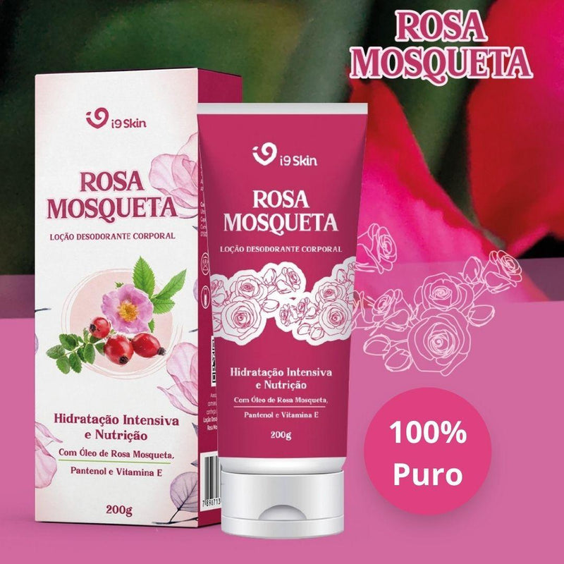 Loção Hidratante - Rosa Mosqueta 200g - Hidratação Profunda para uma Pele Radiante - C&E Store