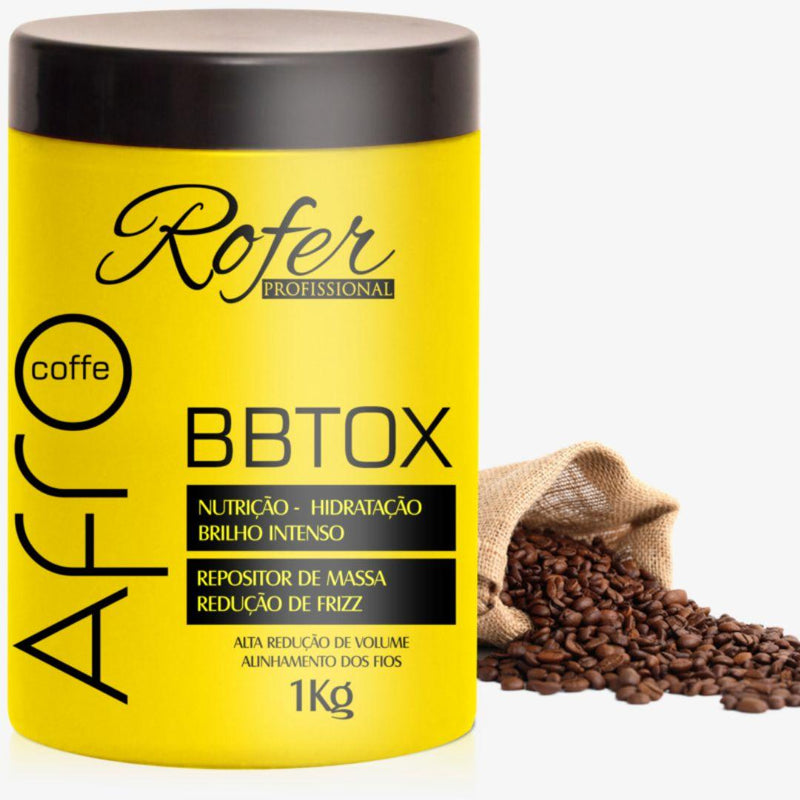 Botox Capilar Pra Cabelo Afro Coffe Rofer 1K - Nutrição e Hidratação Profunda! - C&E Store