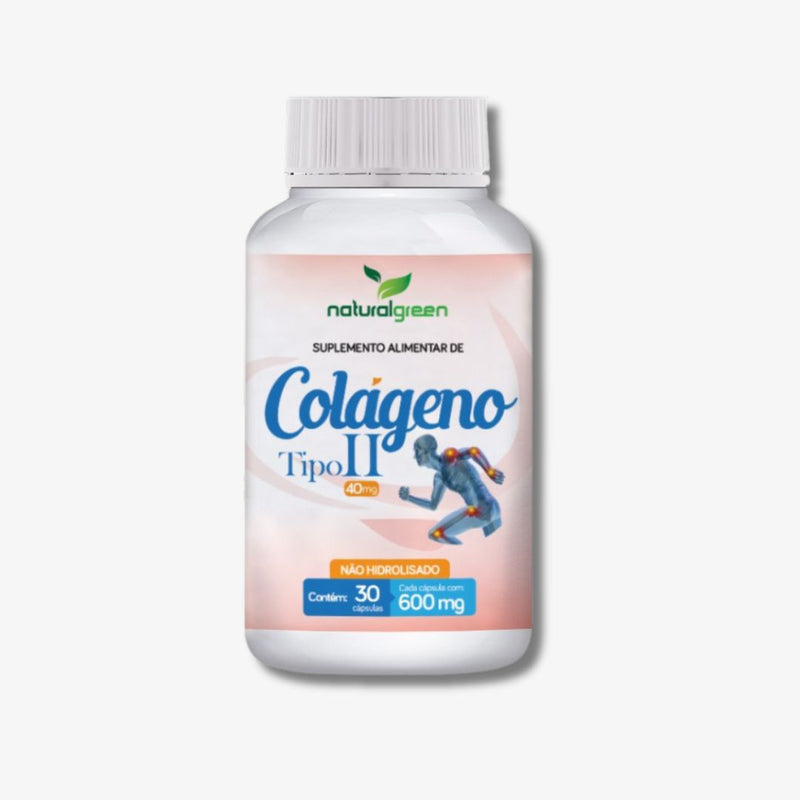 Colágeno Tipo II NaturalGreen: Músculos Fortalecidos, Articulações Revitalizadas - 30 Cápsulas - C&E Store