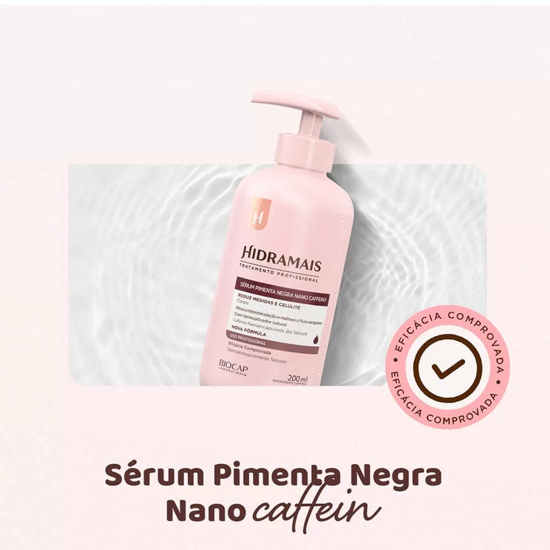 Sérum para Massagem Pimenta Negra Nano Caffein Hidramais - C&E Store