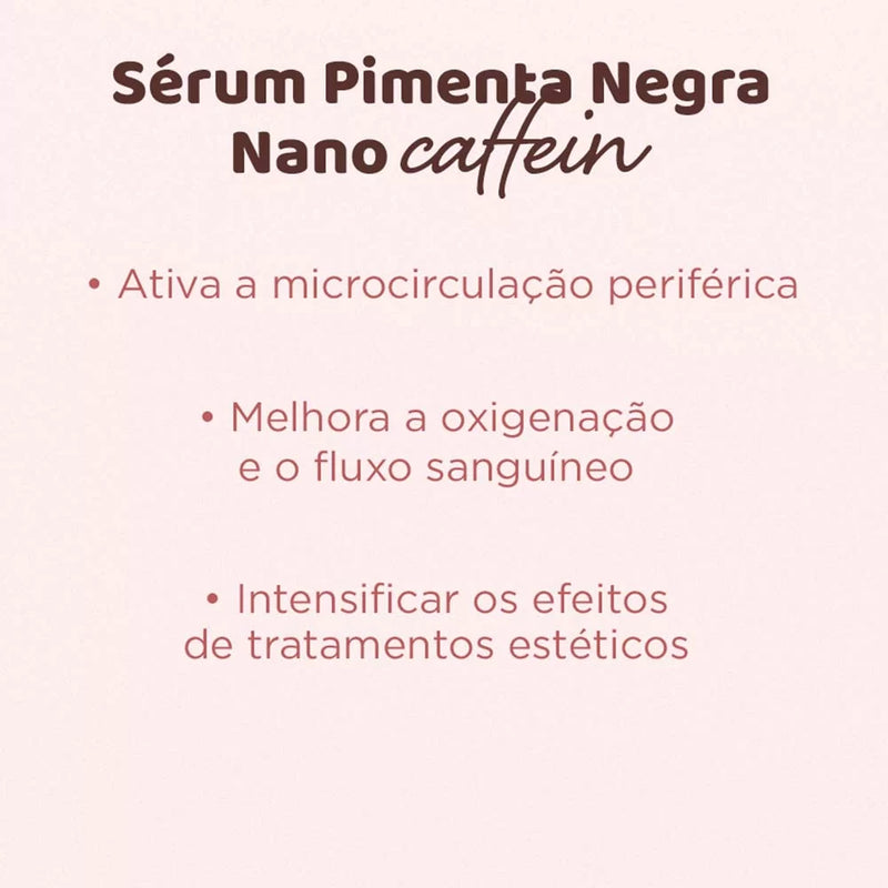 Sérum para Massagem Pimenta Negra Nano Caffein Hidramais - C&E Store